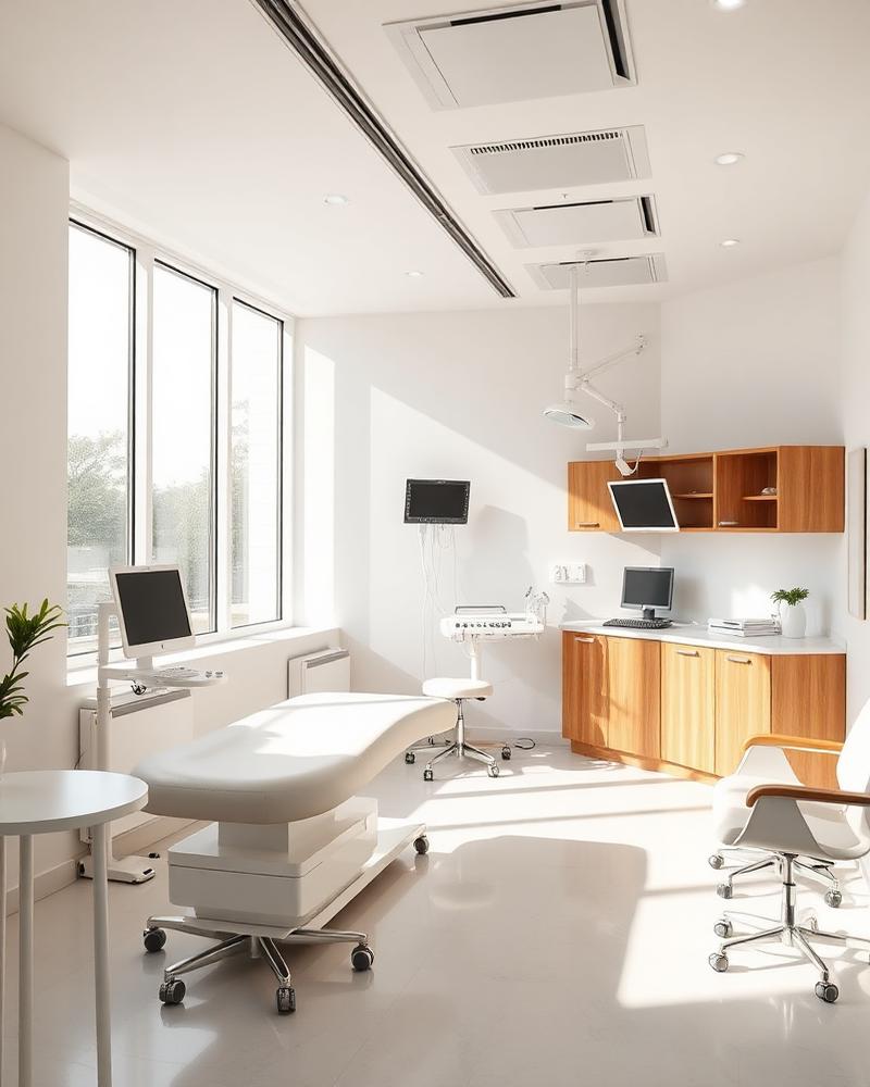 Bright modern medical consultation room